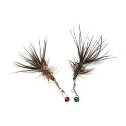 Juguete interactivo con vara y plumas para gatos