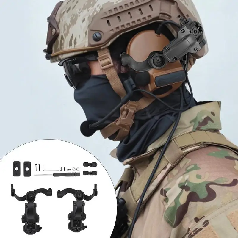 Adaptador de auriculares de riel de arco, adaptador de auriculares, soporte de montaje giratorio, adaptador de arco multiángulo para auriculares - imagen 4