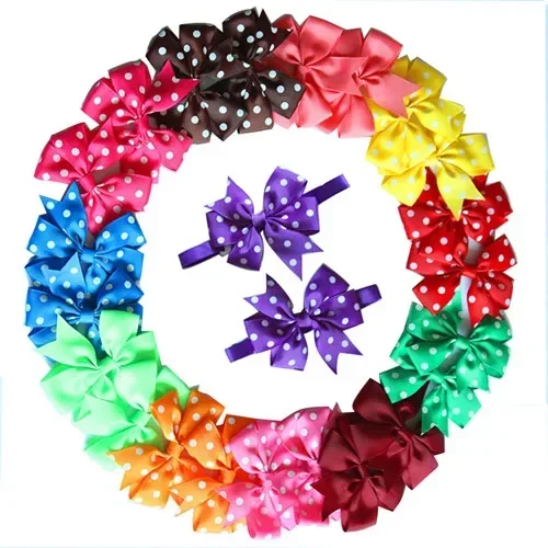 Dot and solid bowtie