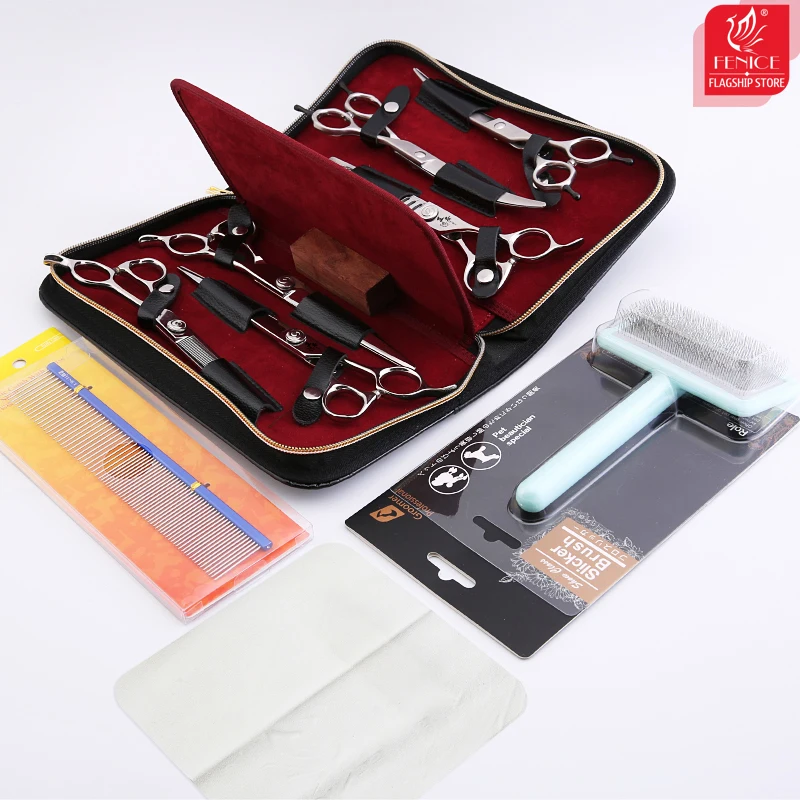 Tijeras de peluquería canina rectas, curvas, entresacar y corte - imagen 5