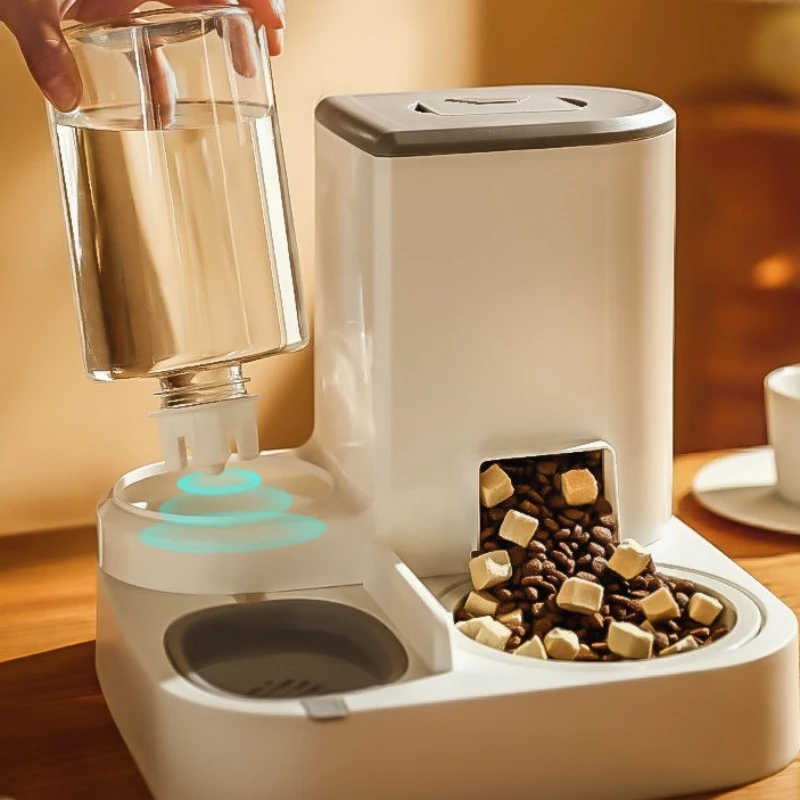 Alimentador automático 2 en 1 para mascotas, bebedero para perros y gatos, dispensador de agua, tazón de comida, suministros para mascotas, accesorios para perros, gatitos y cachorros - imagen 3