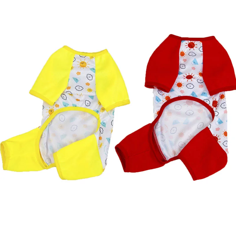 Ropa de malla roja para perros pequeños - Mono estampado XXL - imagen 3