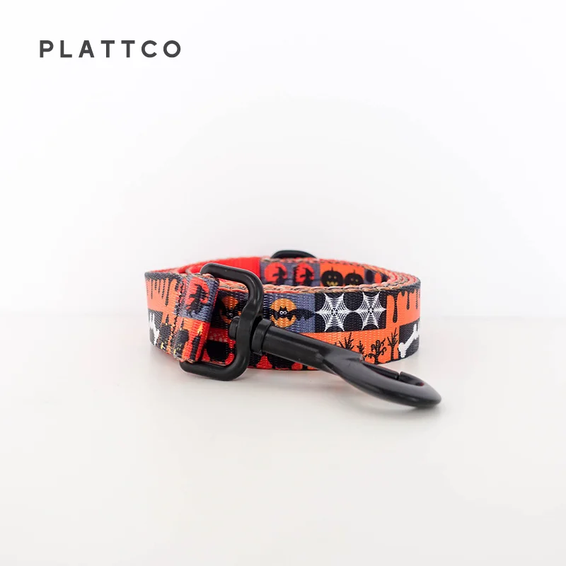 PLATTCO-cordón único con pajarita, HAPPY HALLOWEEN, práctico para caminar al perro, accesorio para perros pequeños, medianos y grandes, talla 5 PDC339 - imagen 5