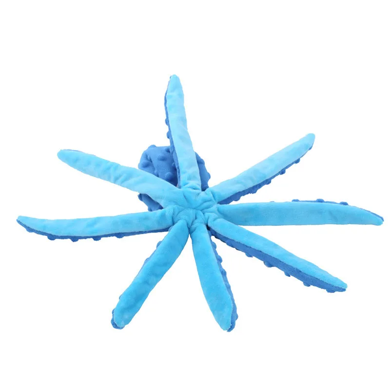 Juguete de peluche para mascotas, rompecabezas de concha de pulpo con voz para perros y gatos, juguete interactivo resistente a mordeduras para limpieza de dientes de perros, juguete para masticar, suministros para mascotas - imagen 3