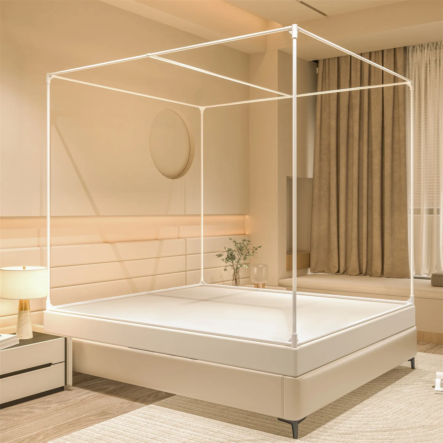 Carpa cama acolchada resistente frío para gatos y perros – Mosquitera - imagen 4