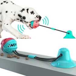 Juguete para perros grandes con cuerda, ventosa y limpieza dental