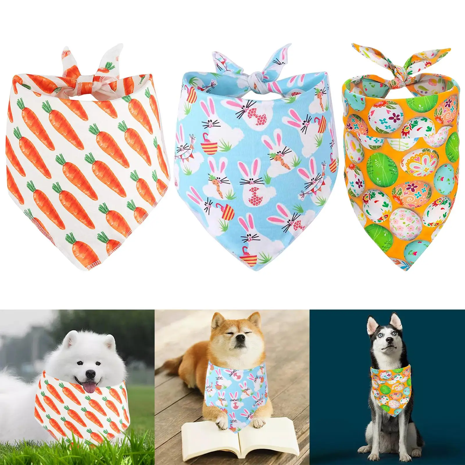 Pañuelo triangular de cumpleaños para perros pequeños y medianos - imagen 5