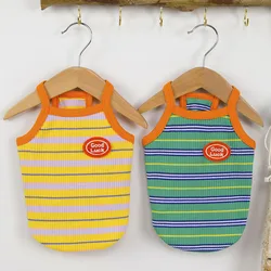 Chaleco verano a rayas para perros pequeños
