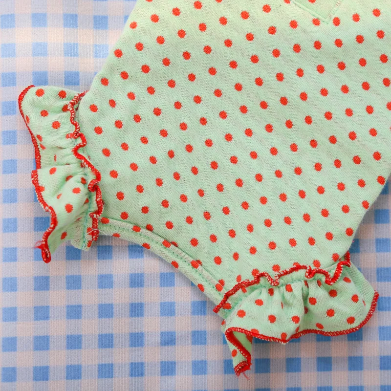 Mono cubre vientre para Yorkie – estampado de puntos, primavera verano - imagen 4