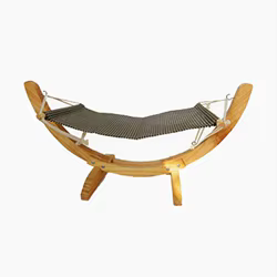 Hamaca colgante de madera para gatos y perros – Nido desmontable colgante