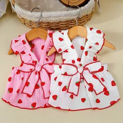 Vestido de verano con lazo para perras Dachshund y Chihuahua