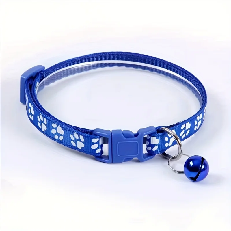 Collar de campana ajustable para gatos y gatitos, accesorios para mascotas, patrón colorido, a la moda - imagen 2