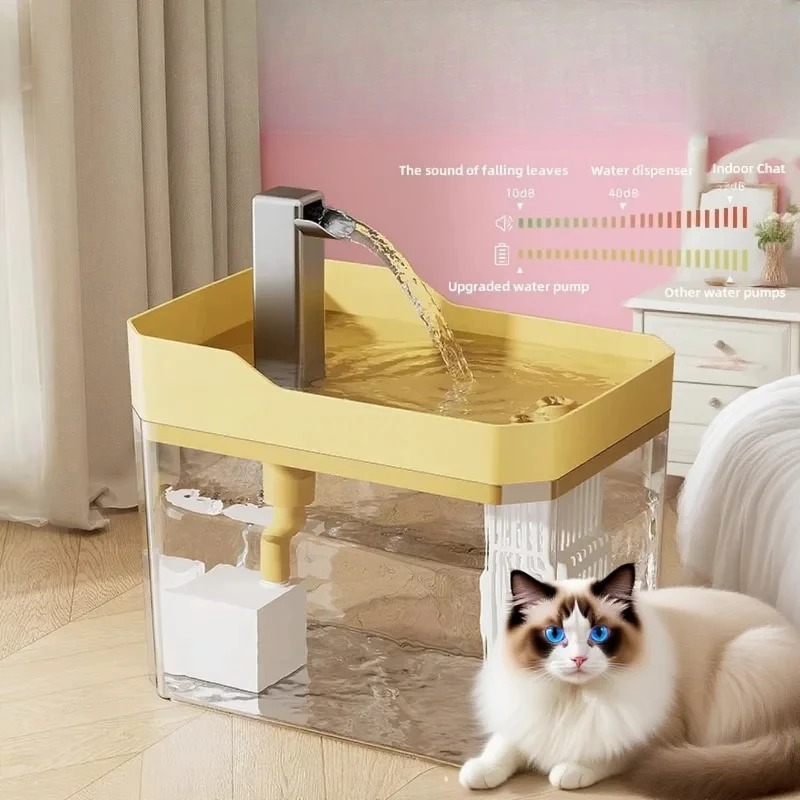 Fuente de agua para gatos, filtro automático, dispensador de bebidas USB para mascotas, circulación de agua viva, fuente automática silenciosa para gatos y mascotas pequeñas - imagen 2