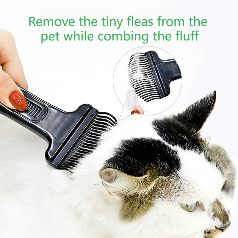 Cepillo de aseo para mascotas, cepillo de afeitado automático para perros y gatos, peine para quitar el pelo de las mascotas - imagen 2