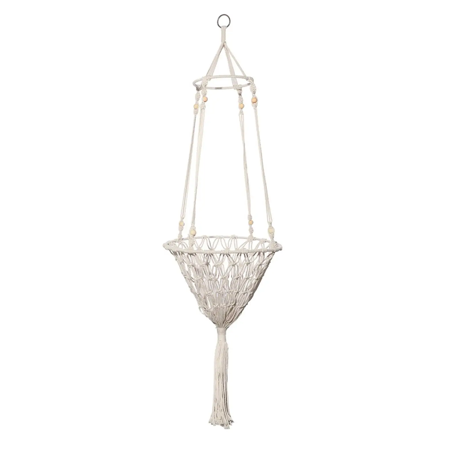 Macrame Cat Bed Hammock Cat Cage Decorative Cotton Rope Pet Hanging for Wall