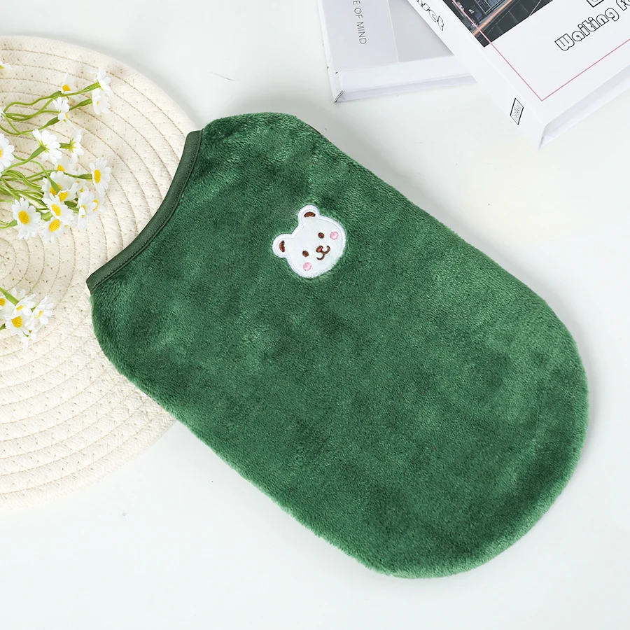 Este chaleco cálido para mascotas de otoño e invierno es adecuado tanto para gatos y perros pequeños y medianos para usar en casa y al salir. - imagen 4