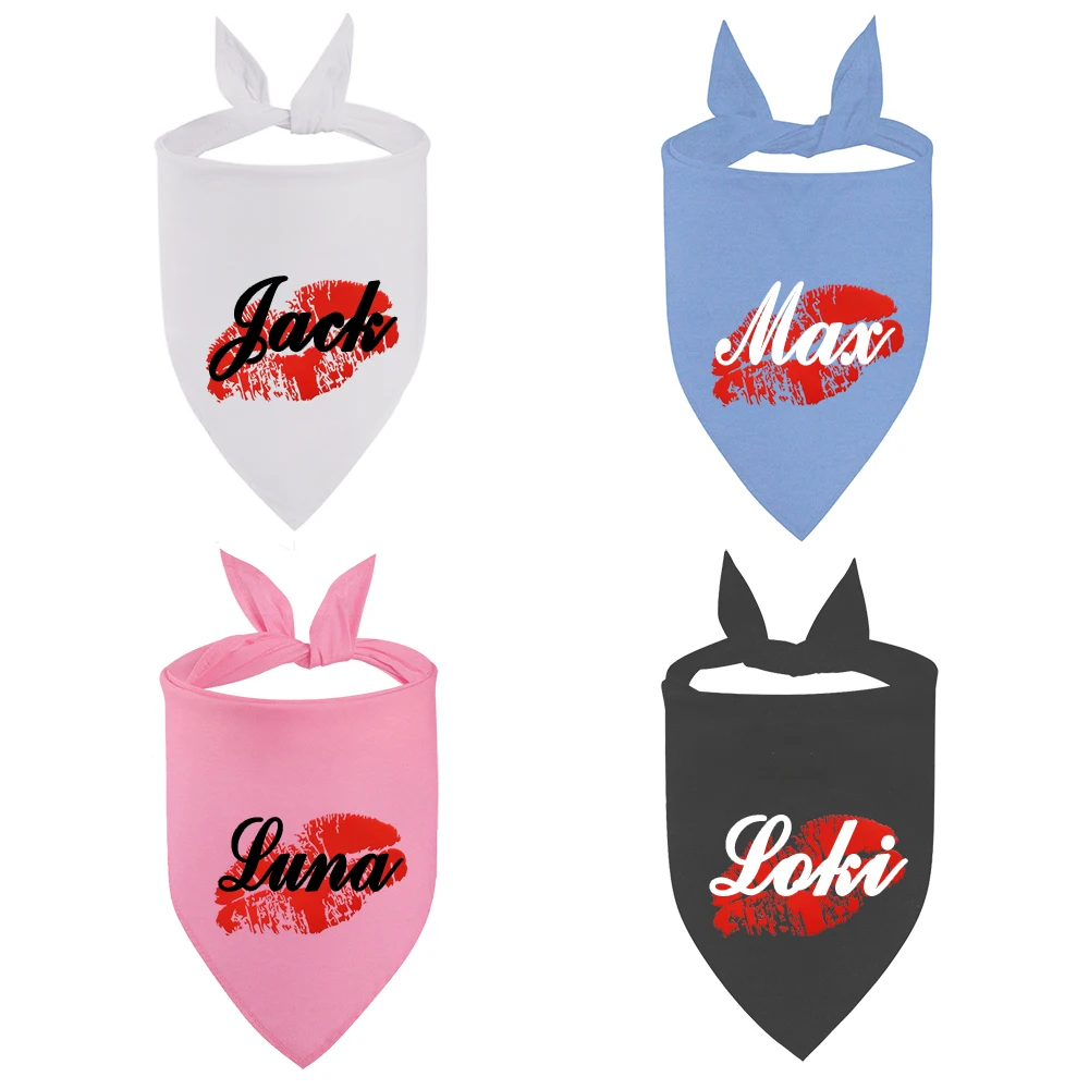 Pañuelos de identificación personalizados para perro, toalla Triangular para gato, suministros para cachorro y gato, accesorios para perros grandes - imagen 3