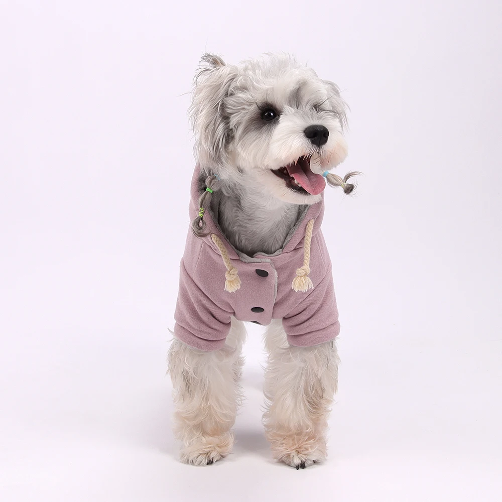 El más nuevo cachorro perro monos para perros pequeños invierno cálido espesar mono para mascotas Pomerania maltesa Yorkshire Onesie mascotas mameluco - imagen 4