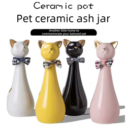 Urna cerámica para gato recuerdo conmemorativo