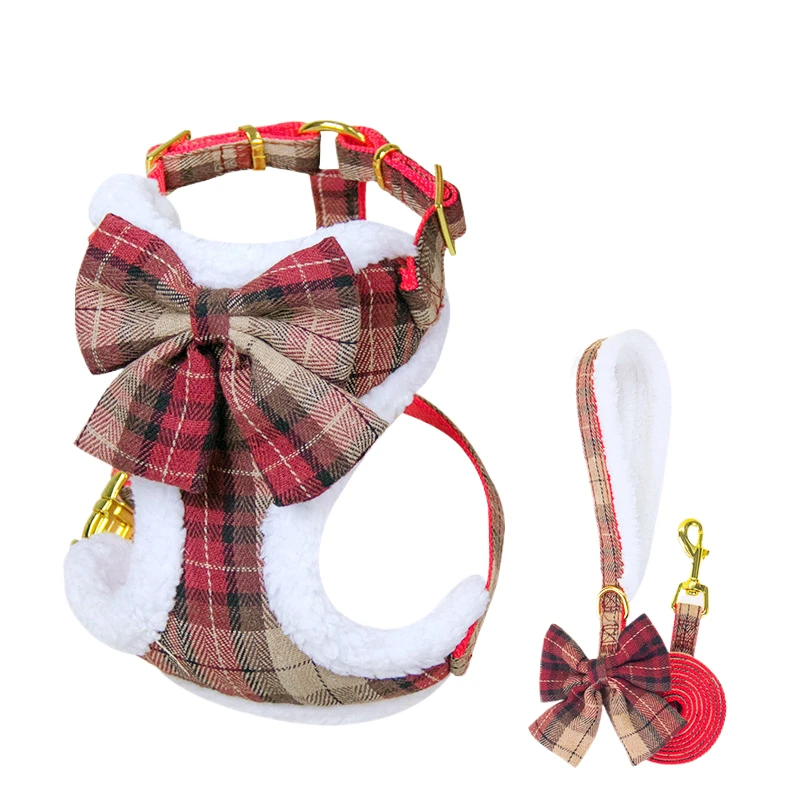 Arnés suave para perros y gatos, chaleco Pland, arnés para cachorros, conjunto de correa ajustable para perros pequeños y medianos, arnés de entrenamiento para caminar - imagen 2