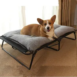 Cama plegable para perros grandes transpirable y antimordidas