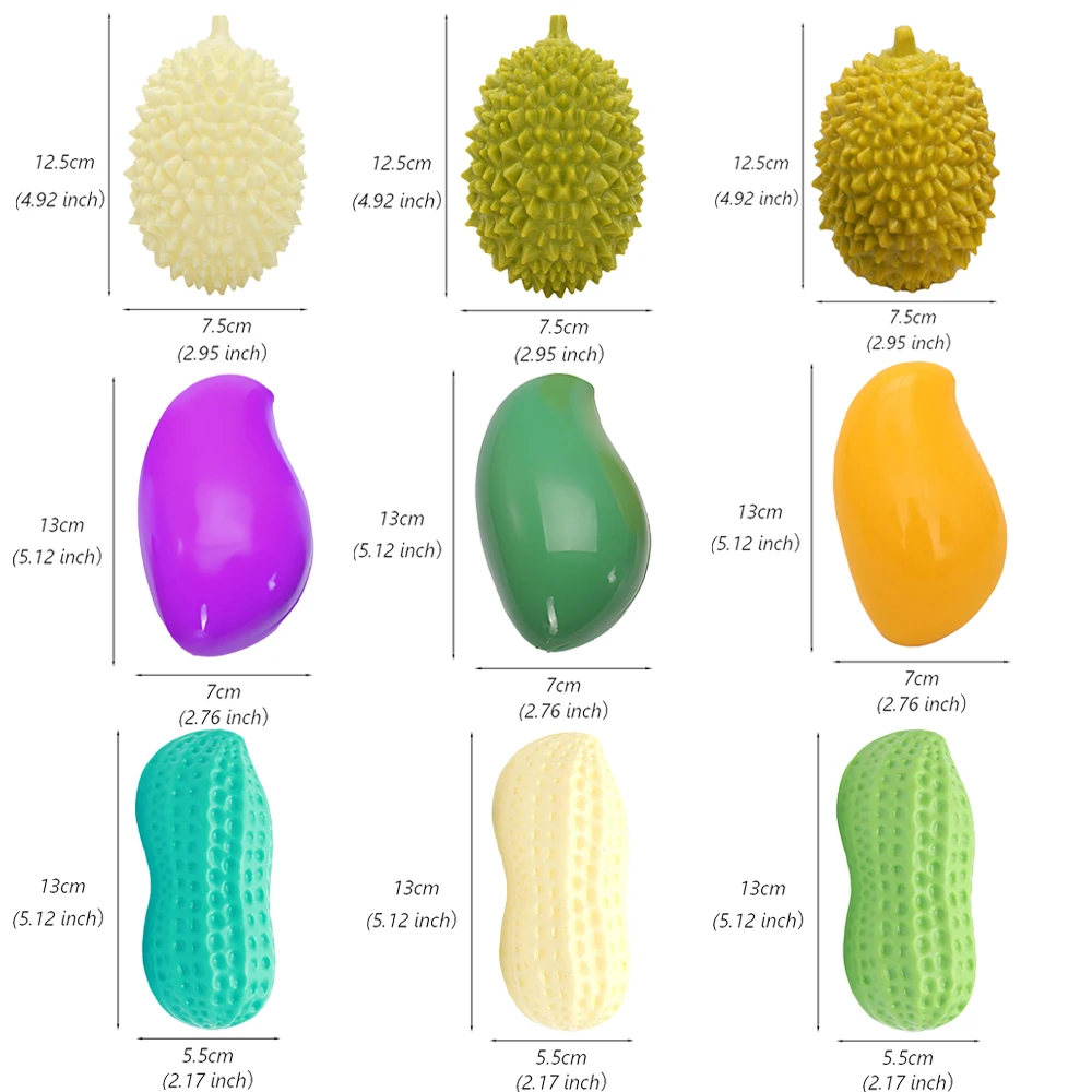 Juguete chirriante de frutas simuladas para mascotas, juguete resistente a las mordeduras para perros pequeños y medianos, accesorios de juego para masticar, 2/3 piezas - imagen 2