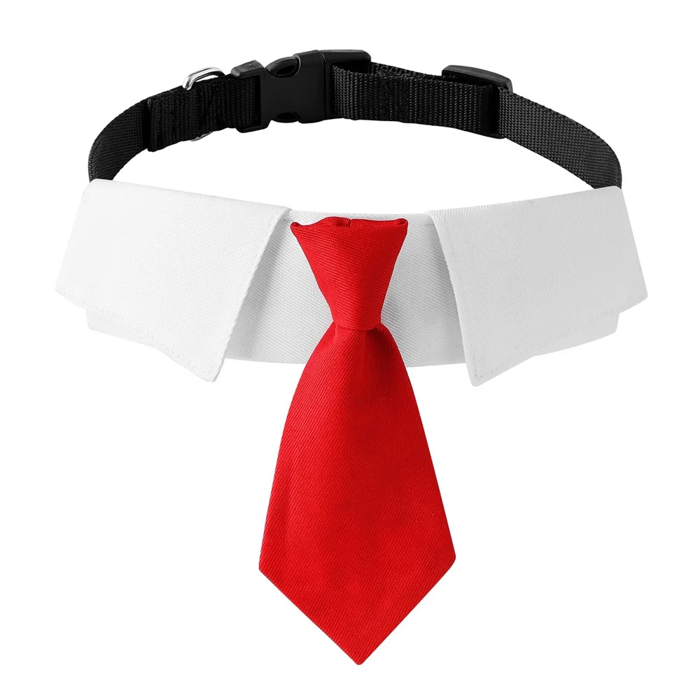 Corbata Formal para perro y gato, pajarita para esmoquin, Collar negro y rojo para perro y gato, accesorios para mascotas, regalos para bodas, vacaciones y fiestas - imagen 5