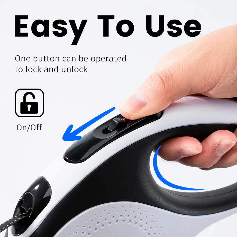 Correa de liberación rápida para perro, correa retráctil automática de diseño para mascotas, recargable, accesorios de entrenamiento para perros, resistente y duradero, sin tirones - imagen 2