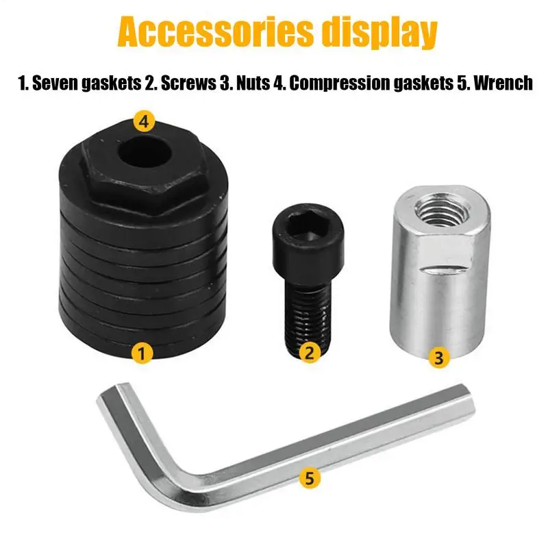 Juego de cabezales de conversión de amoladora angular, Kit de herramientas de acero al carbono, piezas de repuesto de cabezal de conversión, accesorios para máquina ranuradora - imagen 4