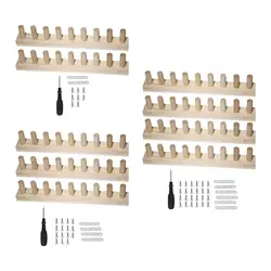 Telar de tejer de hilo grueso, marco de madera ajustable, Kit de tejer, telar portátil para bufandas, mantas