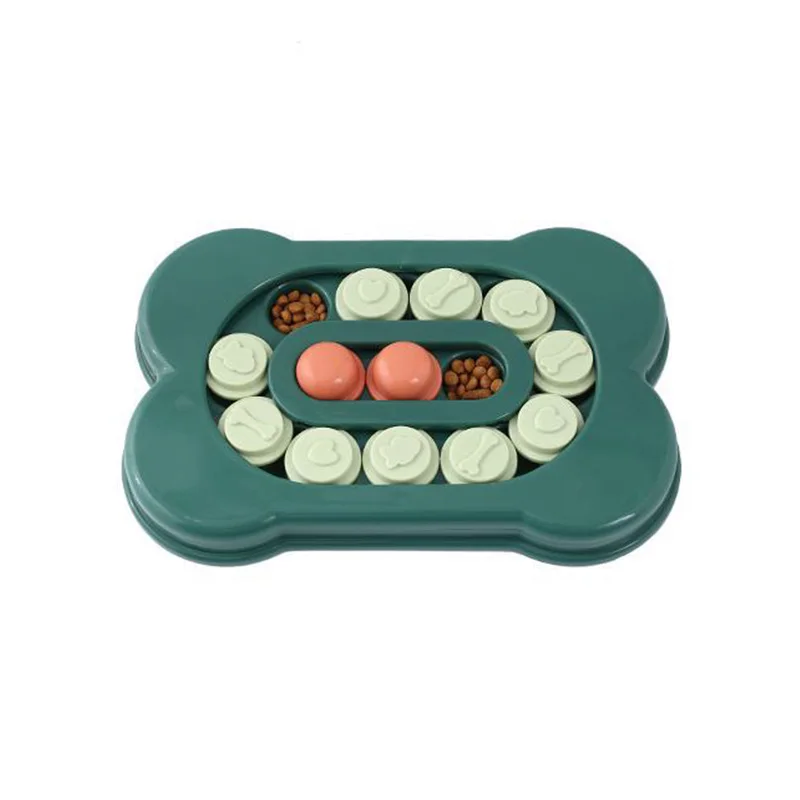 Rompecabezas de comida para perro, juguetes educativos de alimentación lenta para perro, IQ, interactivo, antideslizante, educativo, juego de entrenamiento para gatos - imagen 5