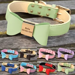 Collar personalizado para perro y gato – Cuero con nombre grabado
