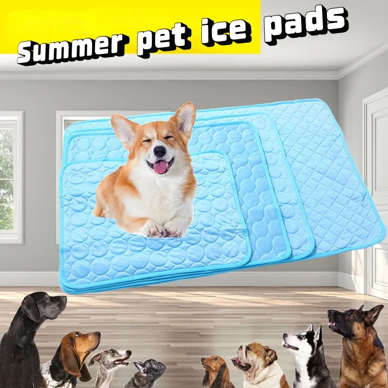 Almohadillas de hielo de verano para mascotas, colchón de malla transpirable, nido de refrigeración, lavable, gatito, cachorro, suministros para mascotas - imagen 2