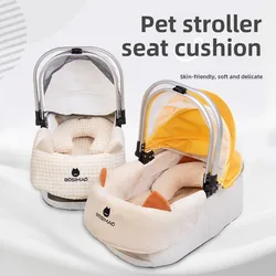 Almohadilla cálida para cochecito de gatos y perros – Confort