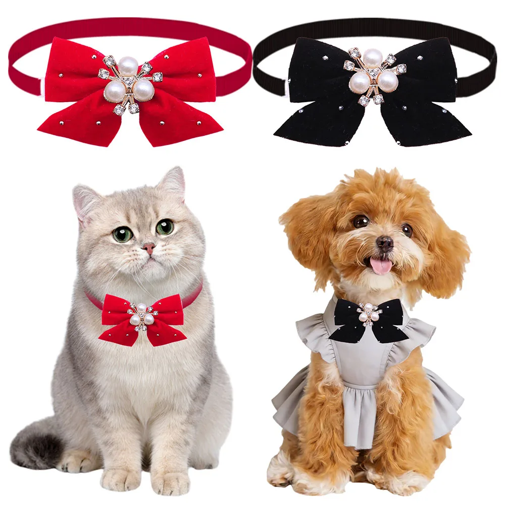 Corbatas de Moño para Perros y Collares para Gatos – Pack de 30