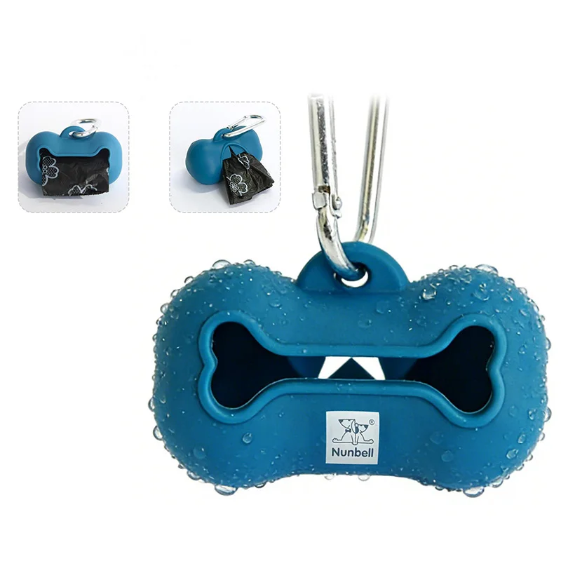 Dispensador silicona portátil bolsas excrementos perro – Duradero exterior - imagen 5