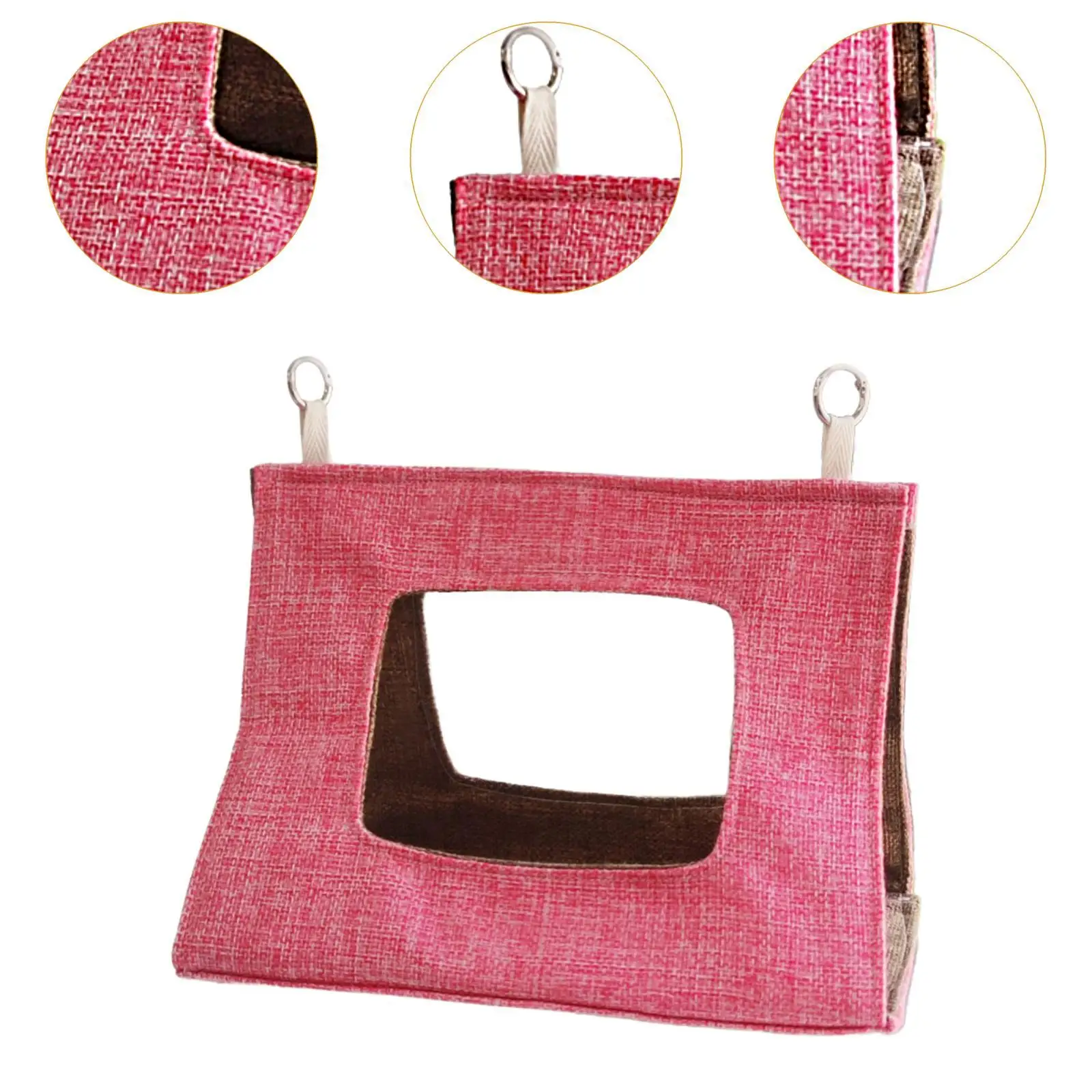 Bird Hammock Bird Nest House Hideaway Hanging Cave Comfortable Nest Bed Accessories for Macaw, Cockatoo, Parakeet, Parrot