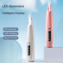 Recortador de uñas eléctrico recargable con luz LED para perros y gatos