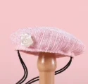 Gorra floral con lazo para perros y gatos pequeños - imagen 5