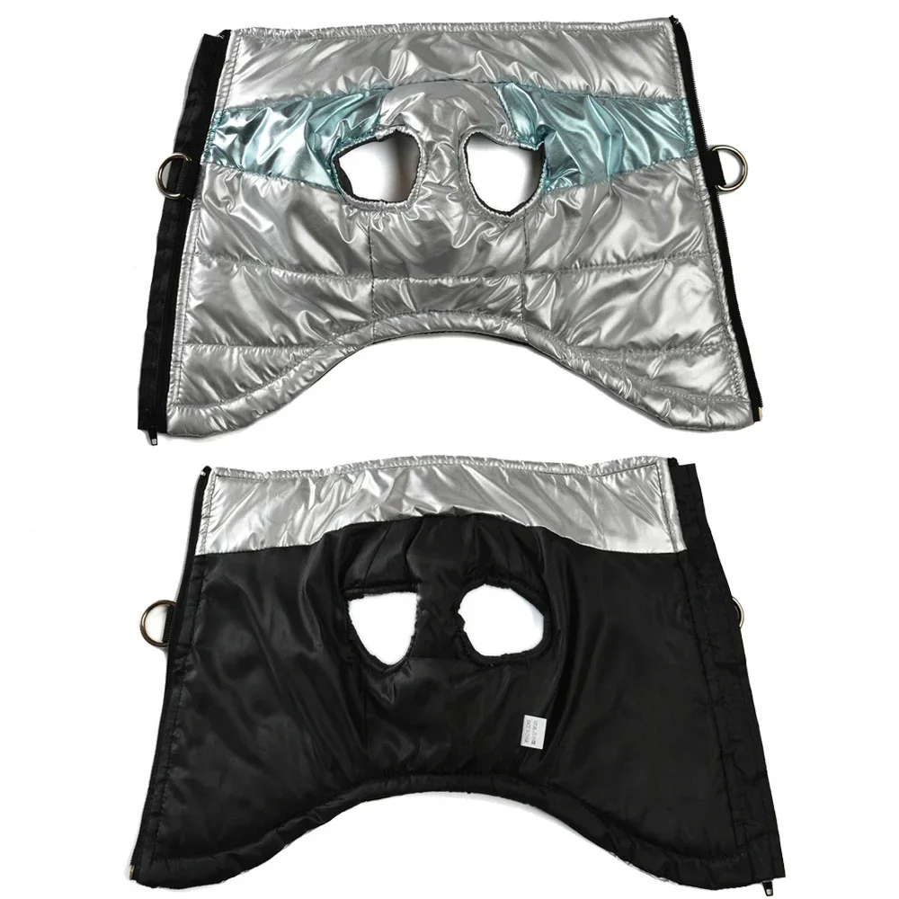 Otoño Invierno mascotas chaqueta abrigo plata impermeable ropa cálida para perros pequeños medianos gatos cachorro Pomeranian Yorkshire trajes - imagen 4