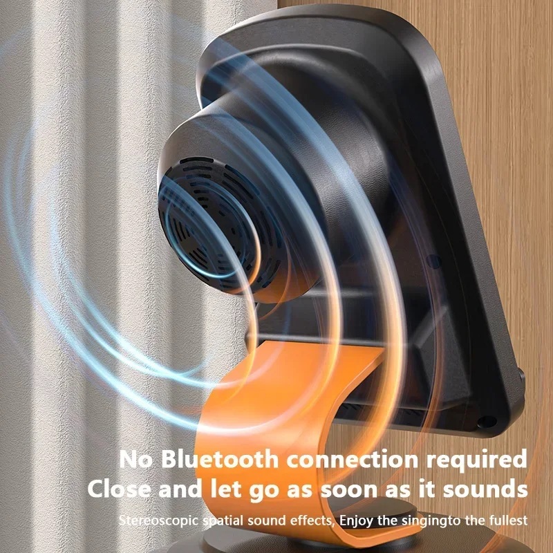 Soporte para teléfono móvil, altavoz de inducción inteligente con Bluetooth, soporte ajustable para tableta en vivo de escritorio 360, soporte para teléfono móvil - imagen 5