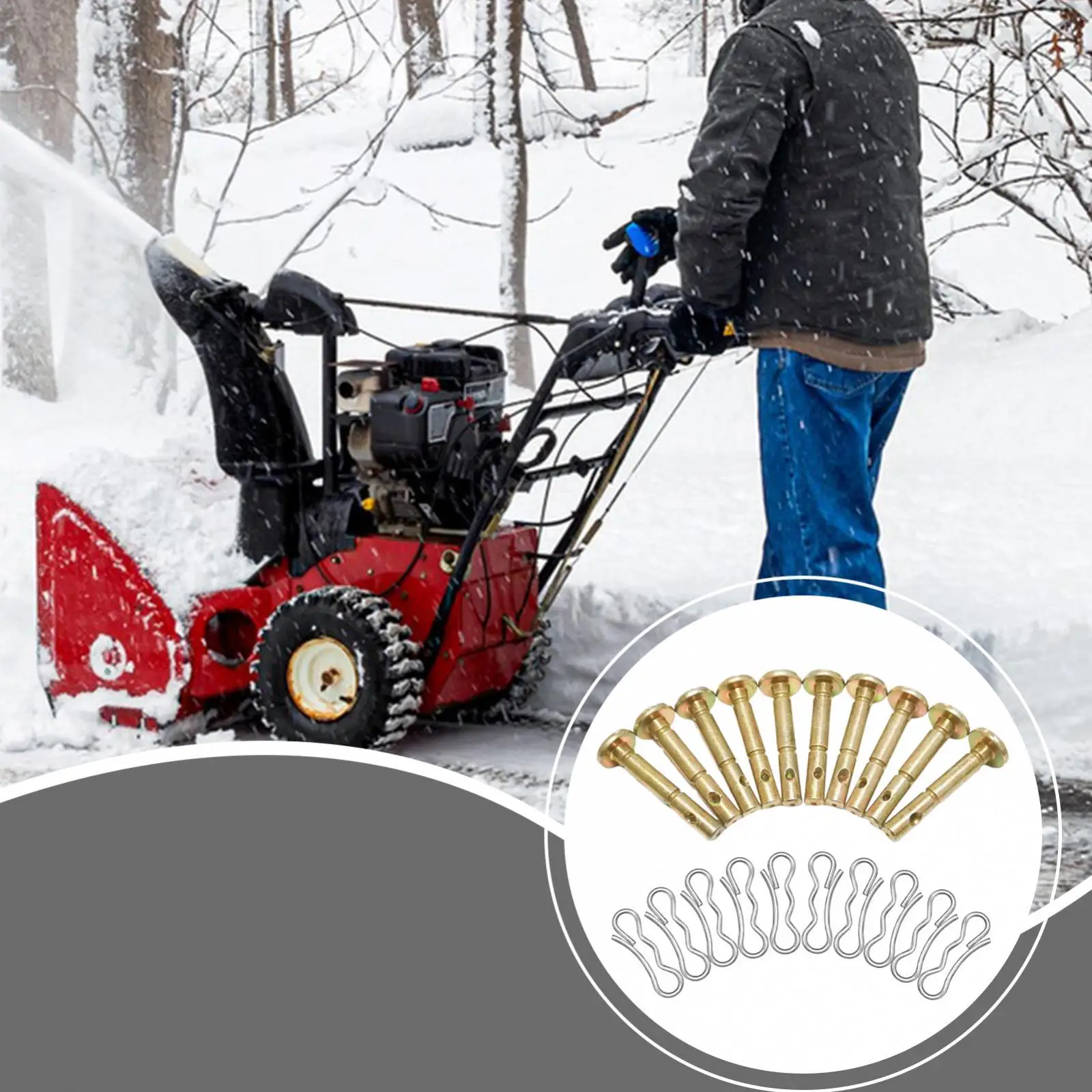 10 Uds pasadores de corte y pasadores de chaveta prácticos kits de pasadores de corte portátiles de alto rendimiento piezas resistentes para reemplazar 714-04040 - imagen 3