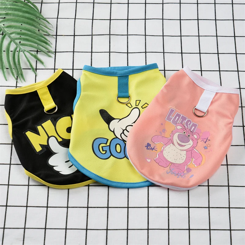 Chaleco de malla transpirable para perro, ropa con estampado bonito para mascotas pequeñas, Chihuahua, bichón, Frise, Verano - imagen 3