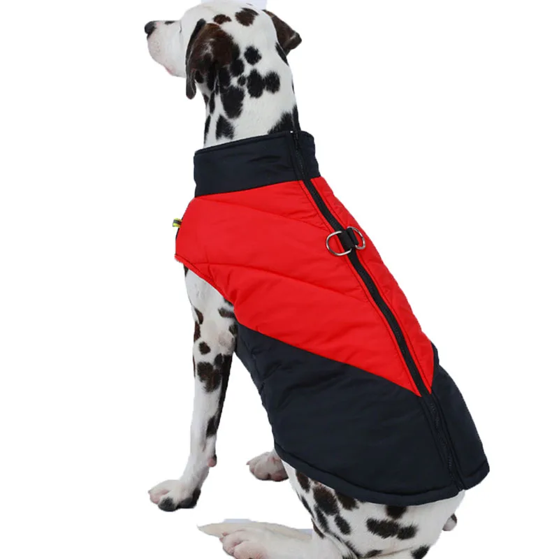 Ropa grande para perros pequeños y medianos, chaleco cálido de invierno para cachorros, chaqueta de Bulldog Francés, Labrador, abrigo para mascotas a prueba de viento para exteriores - imagen 3