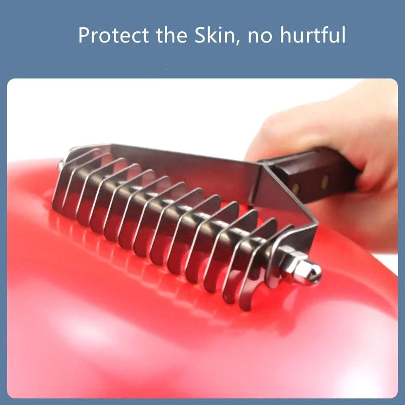 Suministros para mascotas, removedores de pelo, cortador de nudos, cepillo de aseo, peine para perros con mango de madera, accesorios para gatos - imagen 5