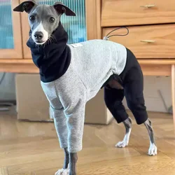 Abrigo de invierno con cuello alto para perros medianos y caniche
