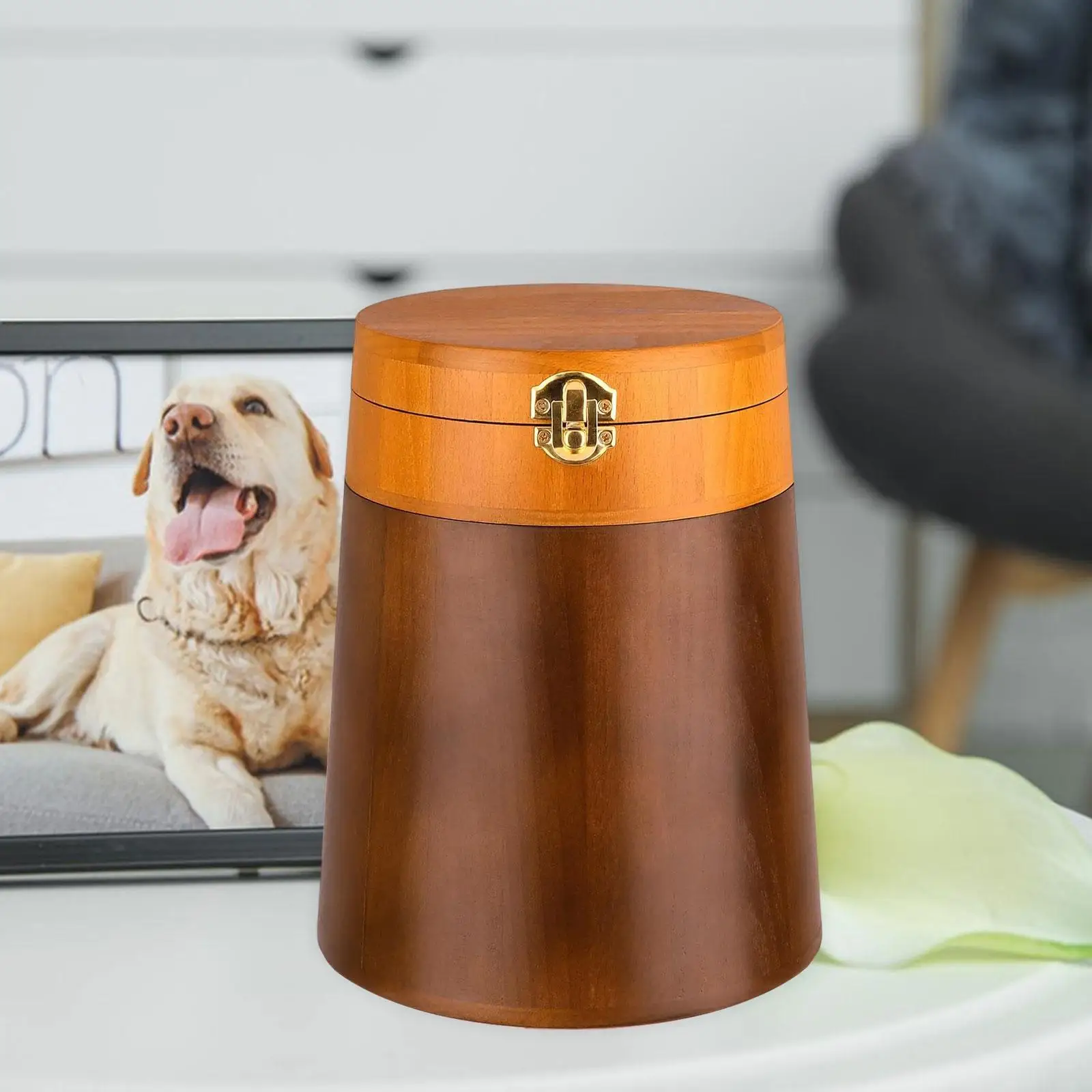 Urna para mascotas, contenedor reconfortante de madera para lugares de descanso, tarro para conservar recuerdos, urna de cremación para gatos, gatitos, conejitos, perros y gatitos - imagen 4