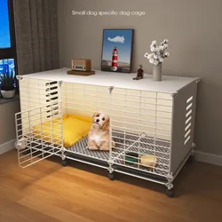 Mueble jaula 2 en 1 para perros y gatos – Casa perrera interior