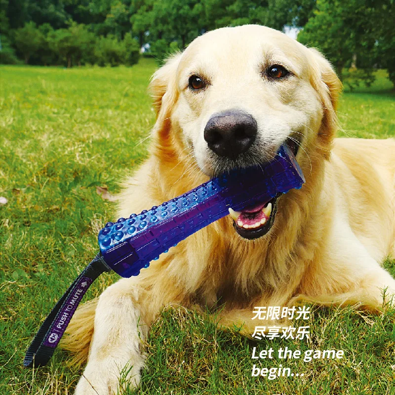 Juguetes con sonido elástico de goma de calidad alimentaria para perros, juguetes interactivos para mascotas resistentes a mordeduras de dientes - imagen 3