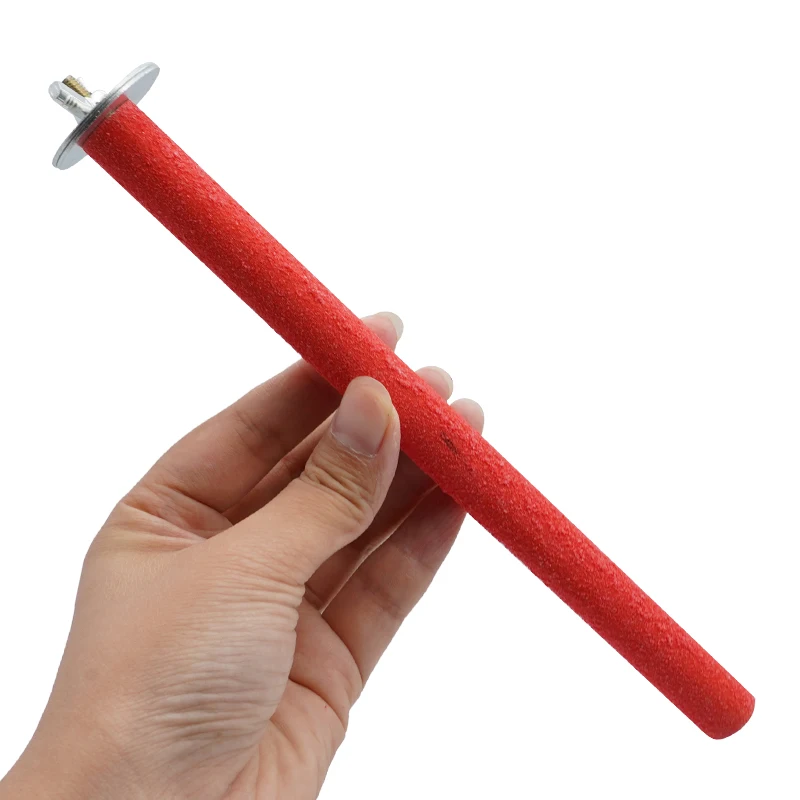 Juguetes para masticar pájaros y mascotas, perchas para loros, soporte, plataforma, jaula, juguete para moler patas, juguetes limpios, palo exfoliante para loros, 1 ud. - imagen 5